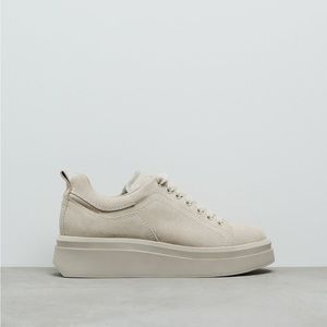 Zara woman leather sneakers